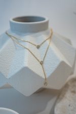 Κολιέ ζιργκόν με διπλή αλυσίδα Aetherine - Image 2