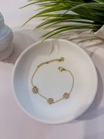 Βραχιόλι Αλυσίδα με Μαργαρίτες και Πέτρες Aurora