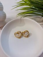 Σκουλαρίκια Καρφωτά Καρδιά Heartia - Image 2