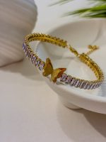 Βραχιόλι με Πεταλούδα και Πέτρες Butterflya