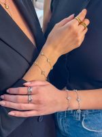 Βραχιόλι Αλυσίδα με Μαργαρίτες και Πέτρες Aurora - Image 2