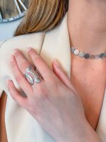 Κολιέ με Χρυσά Κυκλικά Στοιχεία Auriane - Image 2