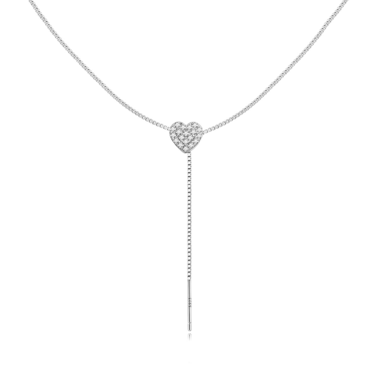 BSN260 Pendant silver heart - Image 1