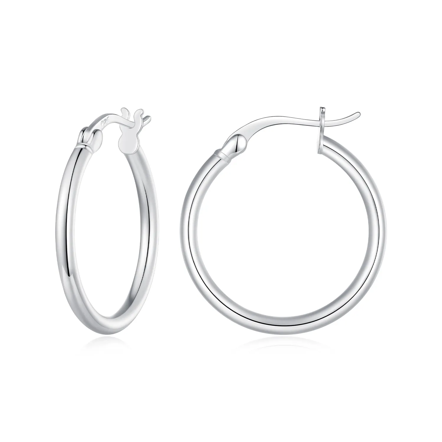 Pandora-Style-Silver-Earrings-Sce1608l Kρίκοι L - Image 1