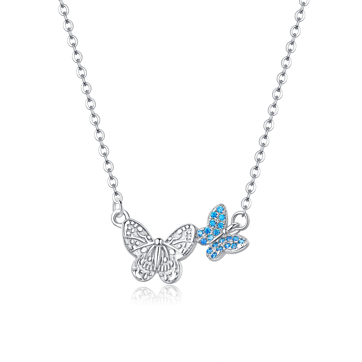 SCN384 Butterflies necklace - Image 1