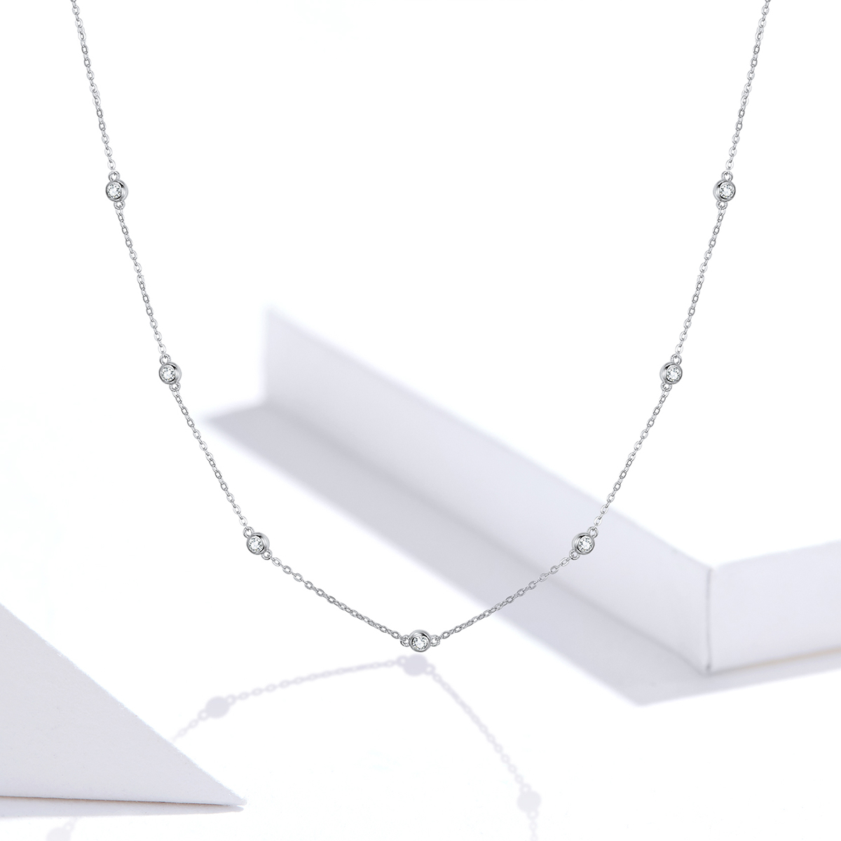 SCN393-7 Silver chain - Image 1