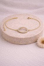 Βραχιόλι Halo Κύκλος με Πέτρες Lumera